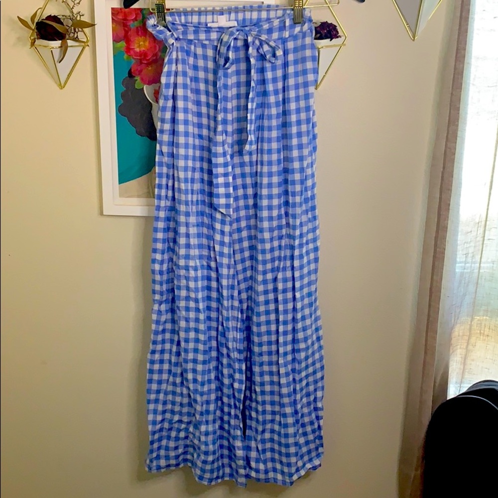 Glory gingham high waisted pants